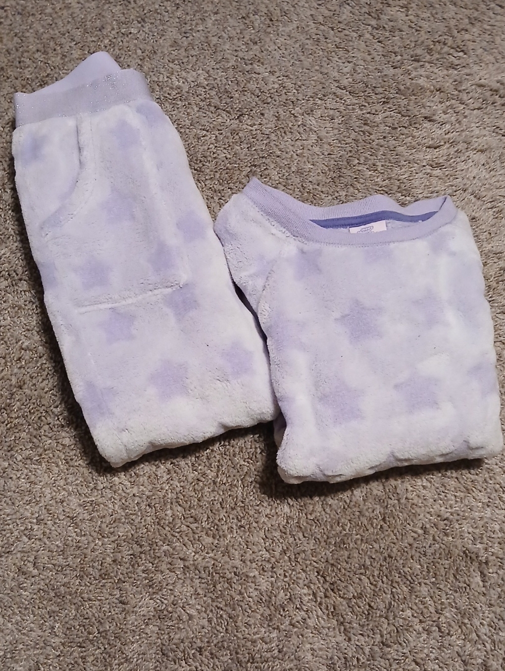 More Than Magic Lavender Star Plush Kids Pajama Set